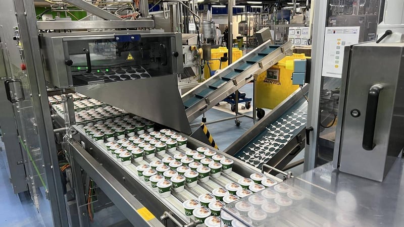 Fábrica de Danone - Línea de producción