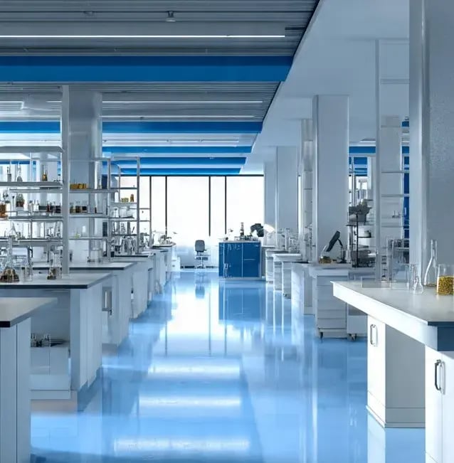 Ambiente industrial com máquinas e instrumentos que exigem calibração e manutenção conforme a ISO/IEC 17025