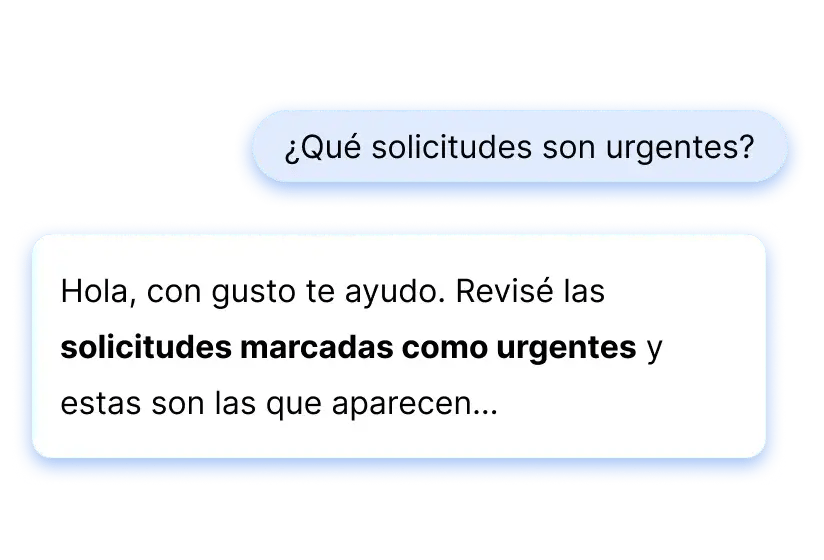 Lo usas como una conversación