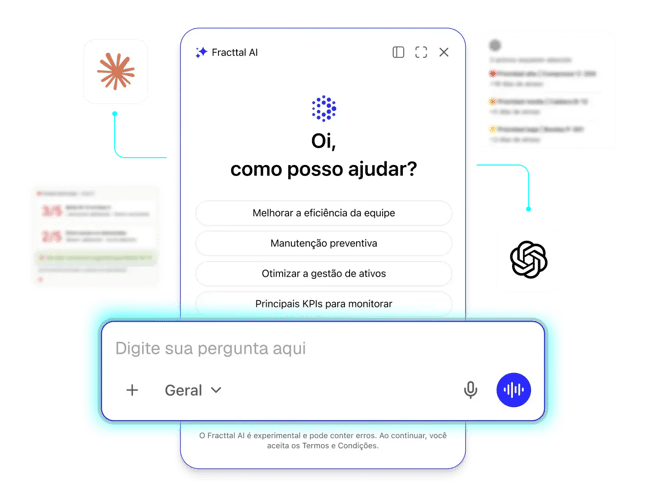 A primeira IA nativa para a manutenção de ativos