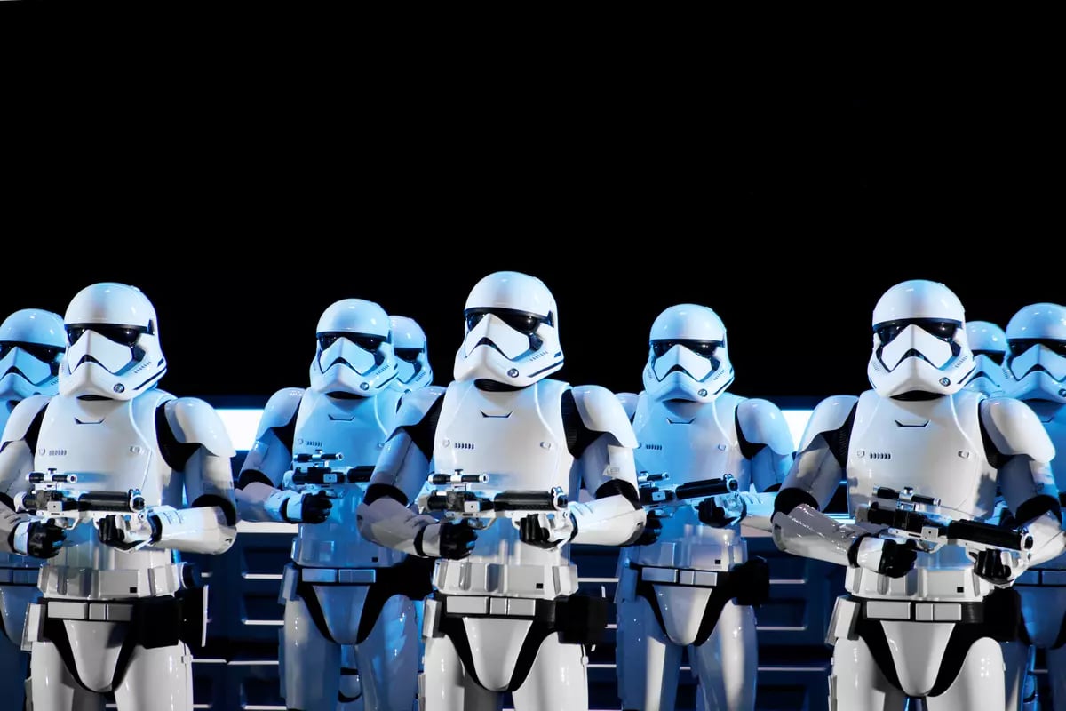 Storm Troopers lined up