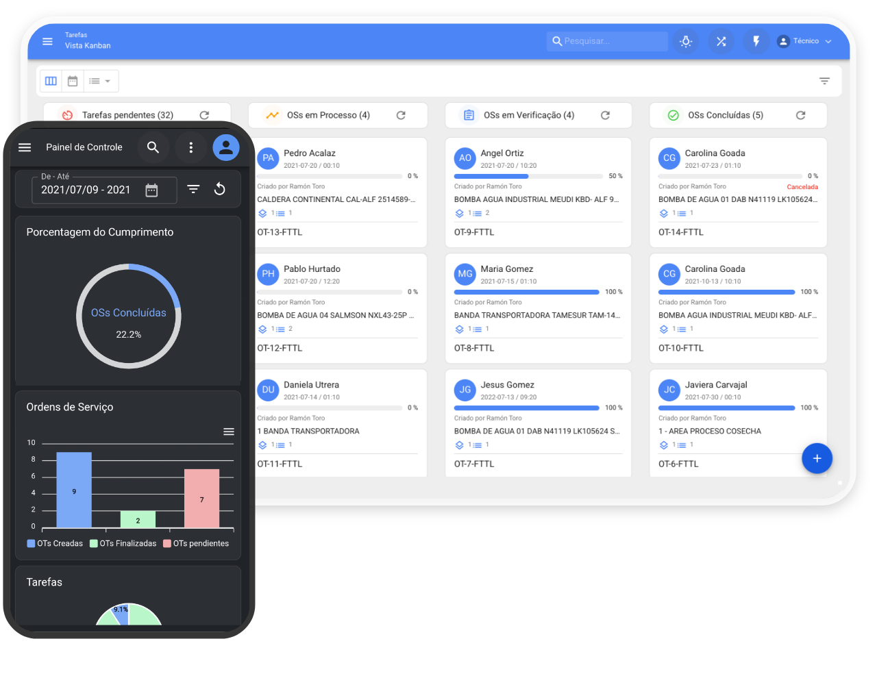 Otimize suas operações de manutenção com Fracttal One