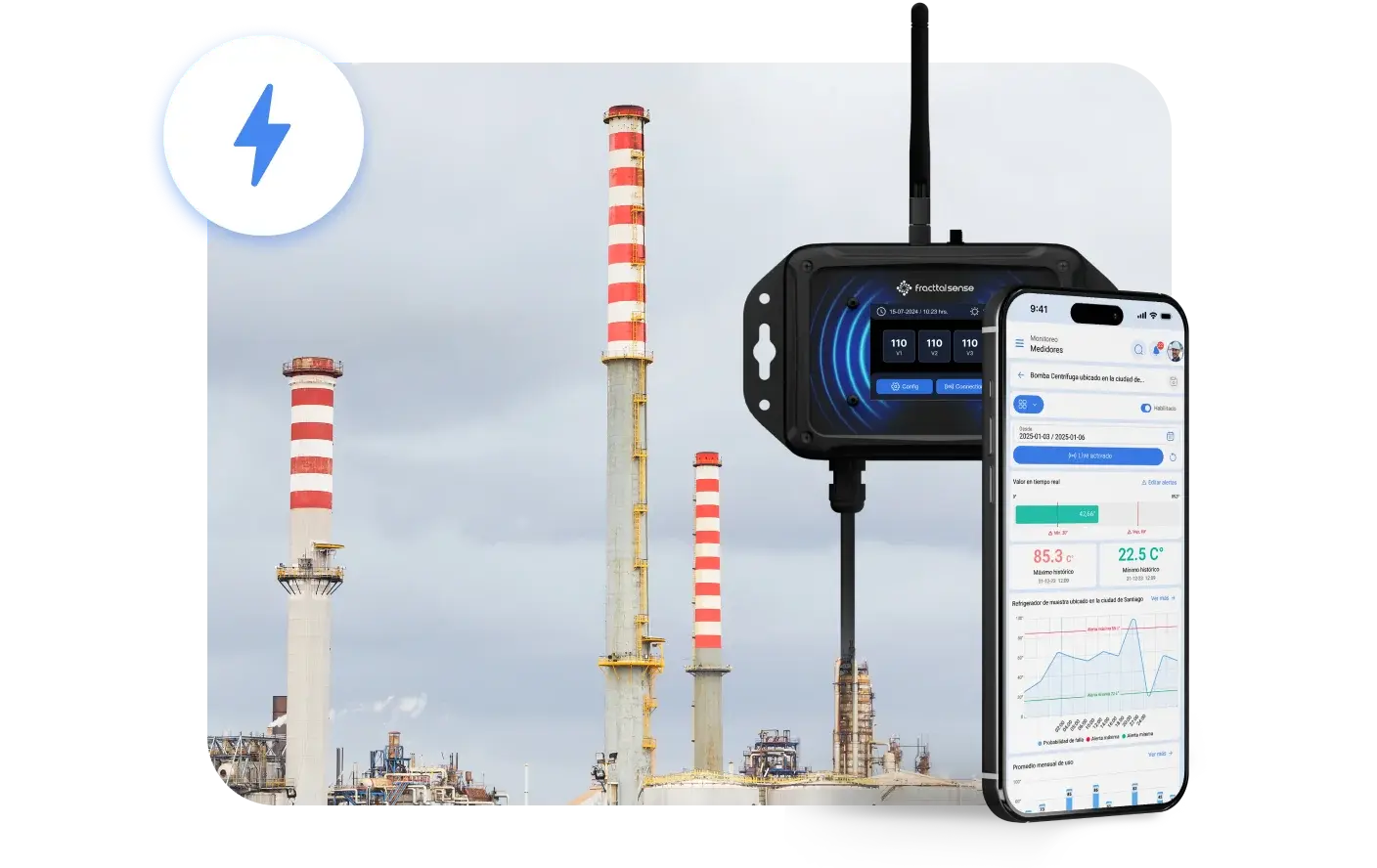 Control de energía en estaciones de bombeo y refinerías