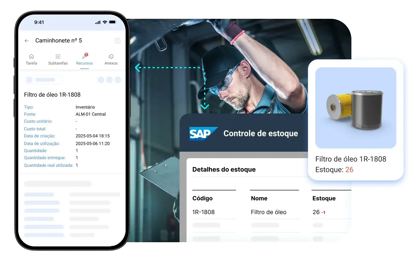 Conecte o trabalho em campo ao escritório