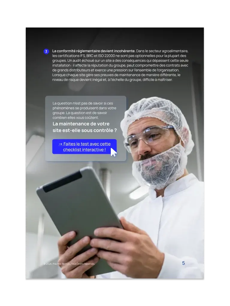 comment standardiser maintenance groupe agroalimentaire