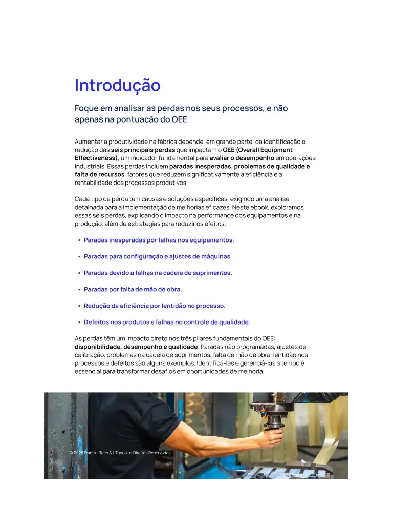 produtividade nas fabricas oee